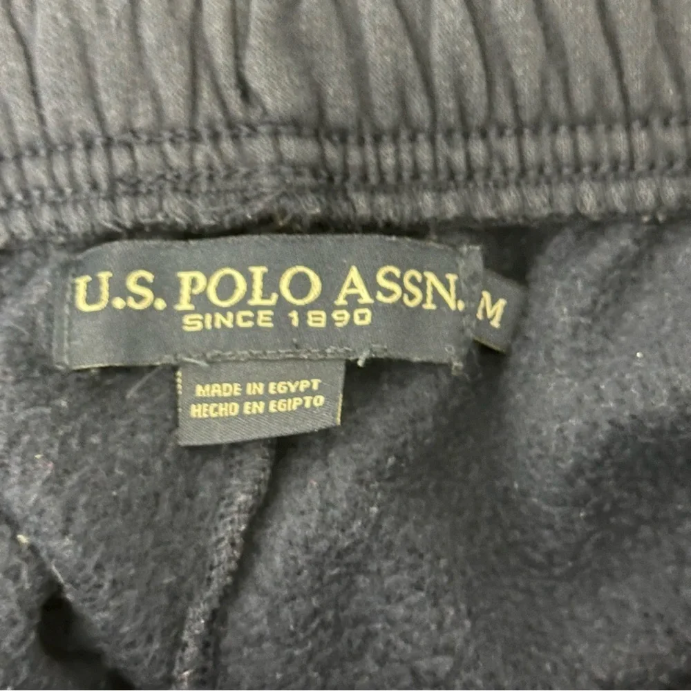 U.S. Polo Assn. Mens Drawstring Waist Classic Fit Fleece Joggers